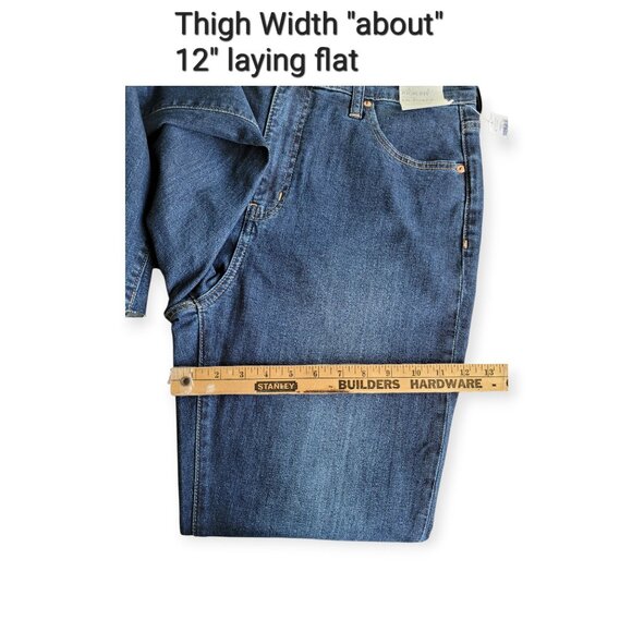 Gap dark wash High Rise Kick Flare Ankle Length Jeans Spring 2025 NWT size 14 - Picture 13 of 16